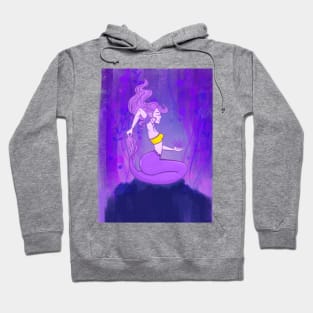 Purple Mermaid Yoga Calm Peace Hoodie